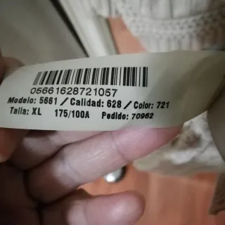 Chaqueta larga de lana beige