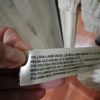 Chaqueta larga de lana beige