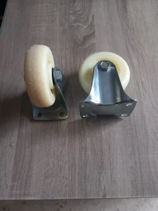 Ruedas de nylon para carrito (2 unidades)