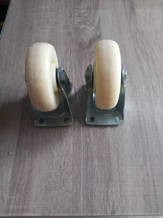 Ruedas de nylon para carrito (2 unidades)