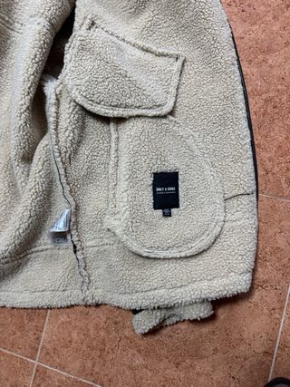 Cazadora piel borreguillo marron