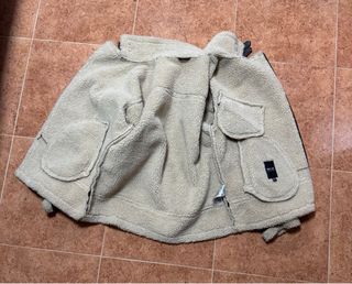 Cazadora piel borreguillo marron