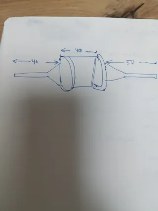 Orejero azul para colocar en  butaca