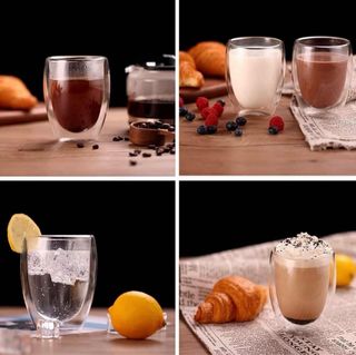 Set 4 Vasos doble Cristal de 350 m