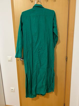 Vestido verde Massimo Dutti