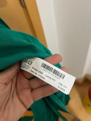 Vestido verde Massimo Dutti