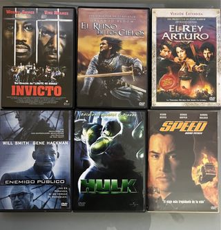 Lote 6 Películas DVD Acción y Aventura