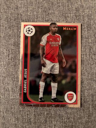 Cromo Gabriel Jesús Arsenal Merlin Topps