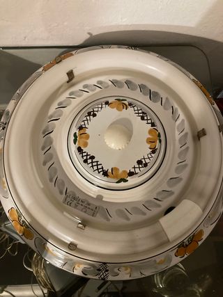 Lámpara plafón porcelana fluorescente