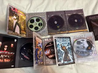 Lote 5 DVDs Heavy Metal Iron Maiden Scorpions