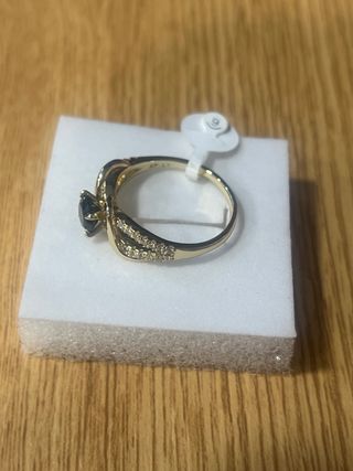 Anillo Xuping Oro 14k Talla 9 Negro