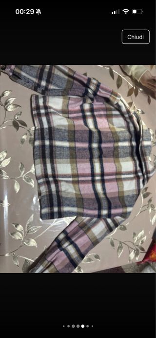 Giacca donna taglia unica plaid