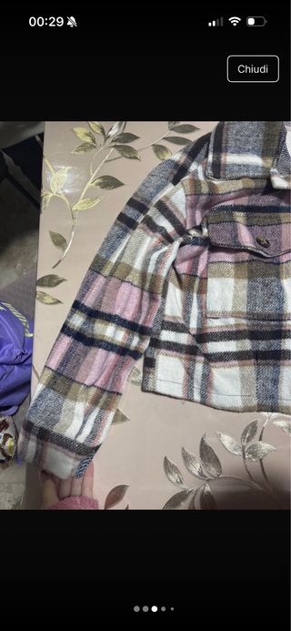 Giacca donna taglia unica plaid