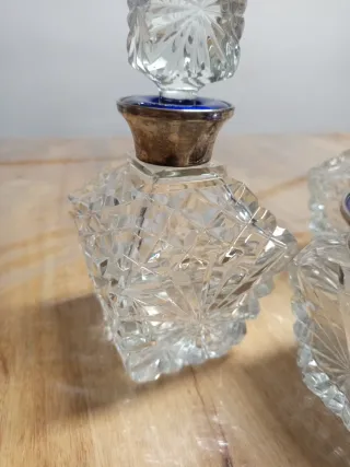 Conjunto Plata y Cristal Bohemia