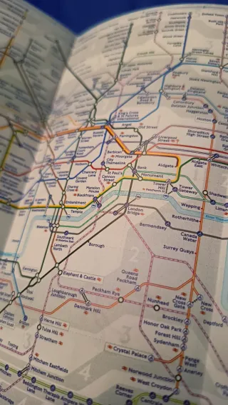 Mapa actual del Metro de Londres