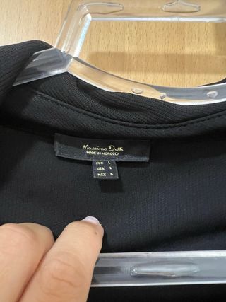 Vestido negro Massimo Dutti