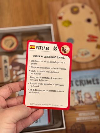 Juego de mesa Cat Crimes ThinkFun