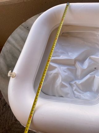 Lavacabezas hinchable blanco