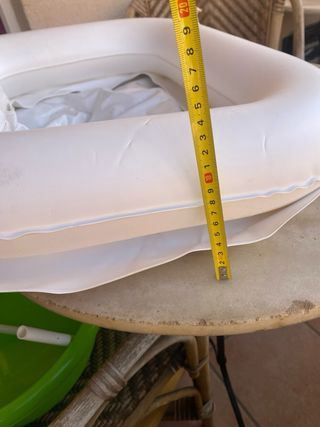 Lavacabezas hinchable blanco