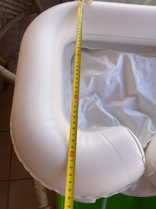 Lavacabezas hinchable blanco