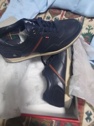 Zapatillas de vestir azul marino