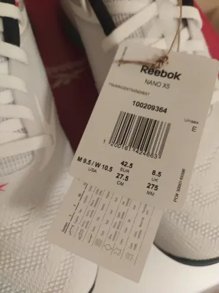 Zapatillas Reebok Nano X5 Blancas nuevas