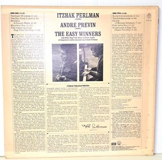 Itzhak Perlman & Andre Previn - The Easy Winners L