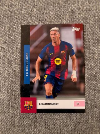 Cromo Lewandowski FC Barcelona Topps