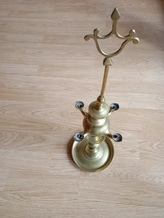 Palmatoria de aceite vintage latón