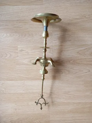 Palmatoria de aceite vintage latón