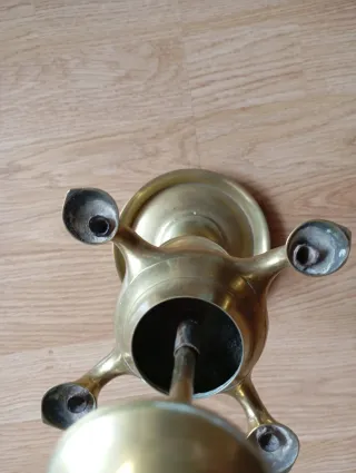 Palmatoria de aceite vintage latón