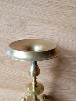 Palmatoria de aceite vintage latón