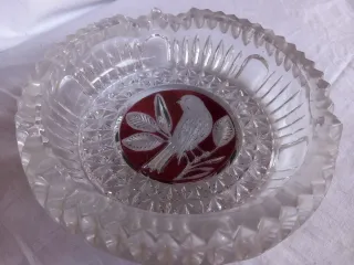 Cenicero Cristal Hofbauer Pájaro