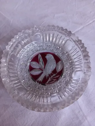 Cenicero Cristal Hofbauer Pájaro