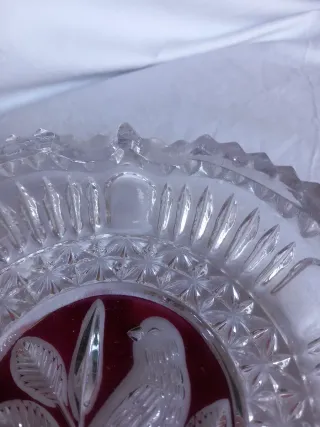 Cenicero Cristal Hofbauer Pájaro