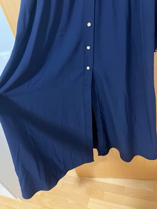 Vestido azul marino Zara