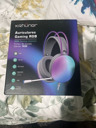 Auriculares Gaming Krhüner RGB