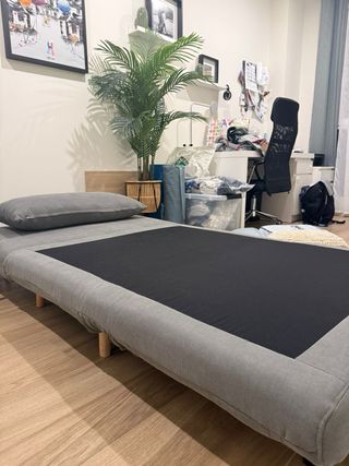 Nio - Sillón cama de 1 plaza gris antracita