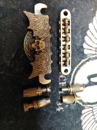 Puente y cordal Les Paul dorado