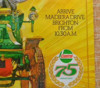 Póster Castrol 75 Aniversario RAC