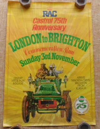 Póster Castrol 75 Aniversario RAC