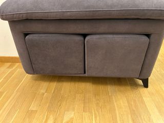 Sofá modular gris tela