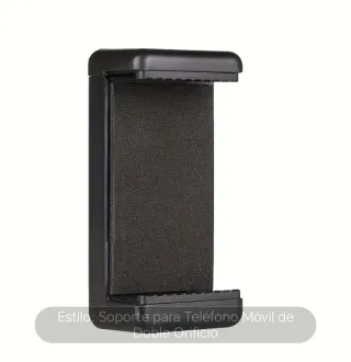 Soporte teléfono móvil para trípodes 2 orificios
