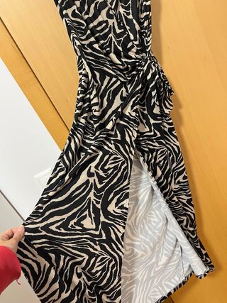 Vestido estampado cebra