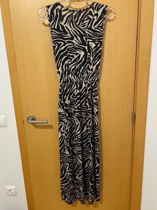 Vestido estampado cebra