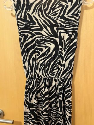 Vestido estampado cebra