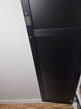 Puerta IKEA Oxberg negra para Billy 40x192 cm