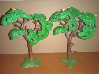 Playmobil-Lote Árboles Bosque Medieval Belén.