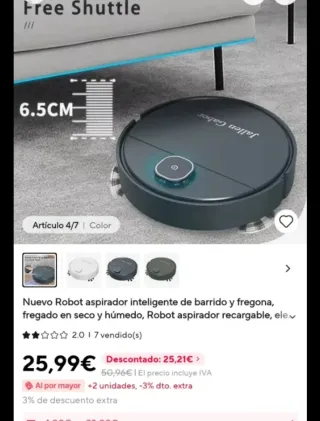 Robot Aspirador Jallen Gabor Verde