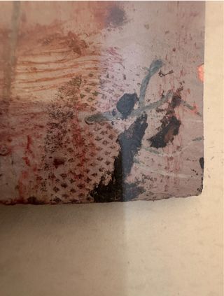 Técnica mixta posiblemente sea un tapies